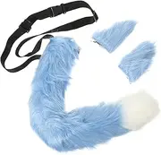 [VALICLUD] Fox Tail Ear Hair Clips Set Animal Ear Clips for Boys and Girls Cosplay Party Decorations