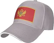 [SSIULUS] Montenegrin Flag Casquette Cap Hats,Trucker,Baseball Cap with Snapback,Perfect for Summer,Golf
