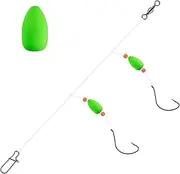 Pompano Rigs for Surf Fishing - Double Hook Surf Fishing Tackle | Fly Fish Gear for Trolling Catfish Crappie Saltwater Casting Travel Backpacking Friends Family