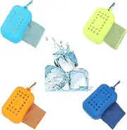 Cooling Towels, Cooling Towel for Neck and Face, Soft Breathable Chill Ice Towel, Stay Cool Sweat Rags for Gym, Yoga, Workout, Exercise, Sport, Beach, Camping, Cruise