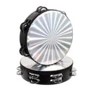 2 Pcs Drum Percussion Instrument Child Persuccion Tambourine for Bass Hand Held