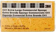 3M Commercial Size Sponge 7456-T, 7.5 in x 4.375 in x 2.06 in, 24/case