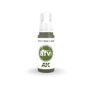 AK Interactive AFV Series: Olive Drab Base Acrylic Paint 17ml 3rd Generation