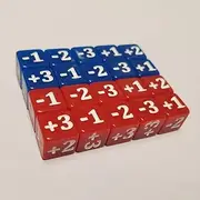 20 Dice Bundle Red & Blue Micro CCG Stats and Damage Modifier Dice Compatible with Disney Lorcana and Magic: The Gathering (10mm)
