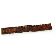 Fashion Pure Wood Ultra Thin Watch Band Strap With Adapters For Apple Watch RED COLOR