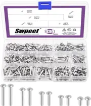 330Pcs M4 6mm 10mm 14mm 20mm 25mm Solid Aluminum Brazier Head Rivets