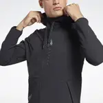 REEBOK PERFORMANCE ZIP UP HOODIE 連帽外套 運動外套 訓練 彈性 黑色 GJ6416