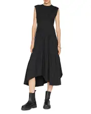 Frame Gathered Seam Knit Dress