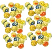 ERINGOGO 1bag Vintage Glass Marbles for Boys and Girls and Decor Mixed Color Beads Fun Game Replacement for Family Activities Fish Tank Glass