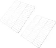 ZUNOXAZ 2pcs Freezer Compartment Organiser Deep Freezer Dividers Metal Refrigerator Shelf Rack for Chest