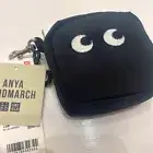 ANYA HINDMARCH UNIQLO Packable Bag Charm on bag Black From Japan New