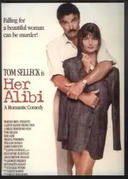 Modern FILM POSTER Postcard: HER ALIBI (Tom Selleck). Free UK p&p