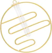 Happyyami Geometric Hydroponic Wall Vase Elegant Hanging Propagation Tube for Air Plants and Cuttings Minimalist Home Decor for Bedroom