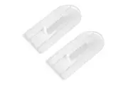 2x Mondo Plastic 15x8.4cm Fondant Smoother Cake/Pastry Decorating Shaper White