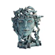 Edge Sculpture - Miniature Venus Bust - Stone Resin - Garden & Home D?cor, 14cm H