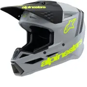S-M3 Youth Radium Grey Black Yellow Fluo Matt Offroad Helmet