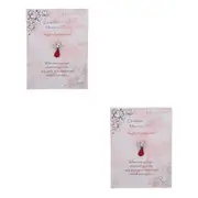 2PK Gibson Gifts Equilibrium Red Stone Guardian Angel Pin Protection Jewelry