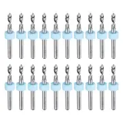 20pcs Micro PCB Drill Bits 2.85mm Tungsten Steel for CNC Engraving