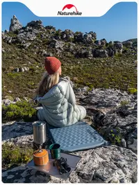 在飛比找松果購物優惠-挪客海緜自動充氣墊超輕戶外登山徒步便攜露營帳篷睡墊單人防潮墊