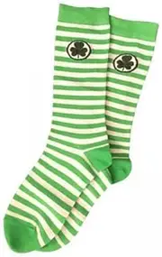 [Vaveren] Shamrock Patterned Thigh-High Socks for Women