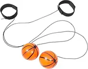 Elastic Wrist Ball for Boys and Girls 2pcs Basketball Return Ball String Hand-Eye Coordination Toy Wrist Strength Training Fitness Equipment