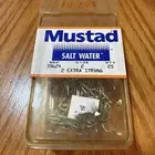 25 Mustad 35624 2X Strong #2 Treble Fish Hooks
