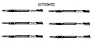 6-Pack Mulching blades For Ariens Gravely 052929, 08866900, 52929, 886690
