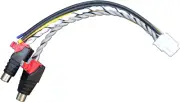 10-Pin Power Ground Remote Wire Speaker Input Harness Plug RCA Cable Subwoofer