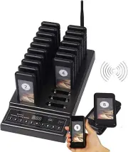 20 Restaurant Pagers Wireless Guest Paging System Queuing Calling Beepers US