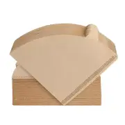 Cone Coffee Filters, Unbleached Natural Brown Paper Coffee Filters (100 Count)