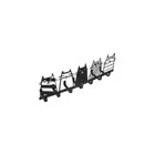 Wall Mounted Coat Rack Cute Key Hook Rack Kitchen Bathroom Bedroom