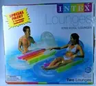 2 PACK INTEX KING KOOL INFLATEABLE LOUNGES FOR SWIMMING POOL BACK ARM RESTS NEW