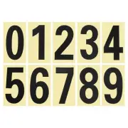 3Set 2.95" Reflective Mailbox Number Sticker 0-9 Adhesive Address Number Black