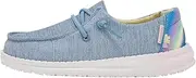[Hey Dude] Girl's Wendy Youth Shoes, Sparkle Denim, 11 Big Kid