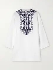 [Loro Piana] Loro Piana - Embroidered Linen Blouse - White - IT42 IT 42 White