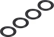 uxcell 4 Pcs 4.5 Inch Foam Speaker Edge Surround Rings 75x118mm(IDxOD) Perforated Subwoofer Rings Replacement Parts for Speaker Repair or DIY,Black