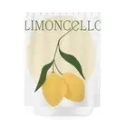 Boho Lemoncello Polyester Shower Curtain