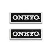 Onkyo Logo Badge Emblem for Turntable Base Plinth 38.5mm(1.51")X13.5mm(0.53")