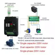Single Phase input 220V Single phase output 220v 1.5 kw VFD Variable Frequency