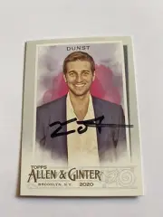 Tony Dunst Signed 2020 Topps Allen & Ginter Card # 203