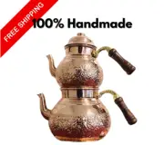 Laleli Large Copper Teapot | Hand-Hammered Authentic Turkish Design