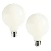 6w LED E27, B22 G95 Globe Warm White 2700k, Daylight 6000k Dimmable