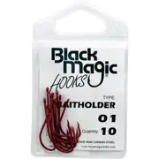 Black Magic Bait Holder Red Fishing Hook Small Pack #1