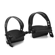 1Pair Exercise Bike Pedals with Adjustable Straps