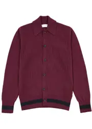 Oliver Spencer Britten Ribbed Wool Cardigan - Red - XL XL