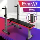Everfit Weight Bench Fitness Bench Press Squat Rack Adjustable Home Gym Equip