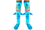 MADMIA Shark Socks Boys Long Knee High Socks - Kids & Adults Pair - Blue