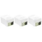 3x Lemon & Lime Flip Lock 630ml/8.5cm Food Storer/Storage Rectangle Container