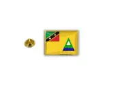 pins pin's flag national badge metal lapel hat button vest nevis
