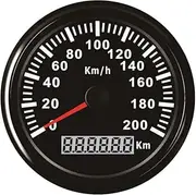 ELING KM GPS Speedometer Odometer 200KM/H for Auto Marine Truck with Backlight 85mm 12V/24V
